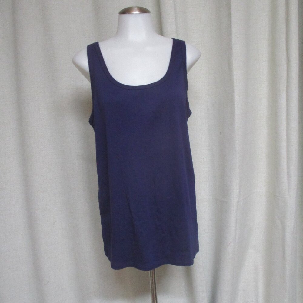 A NEW DAY purple stretch jersey tank top